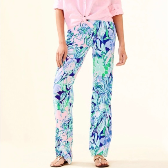 Lilly Pulitzer Party Thyme Palazzo Pants - Picture 2 of 12